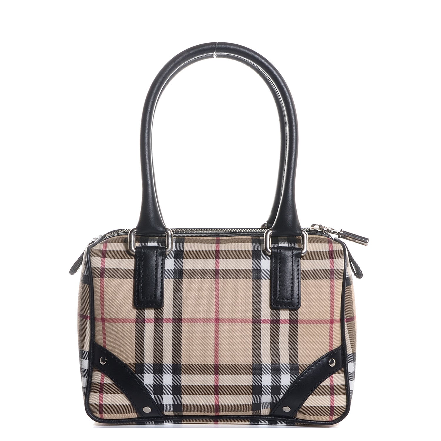 Burberry House Check Studded Bowler Black 1 of 8