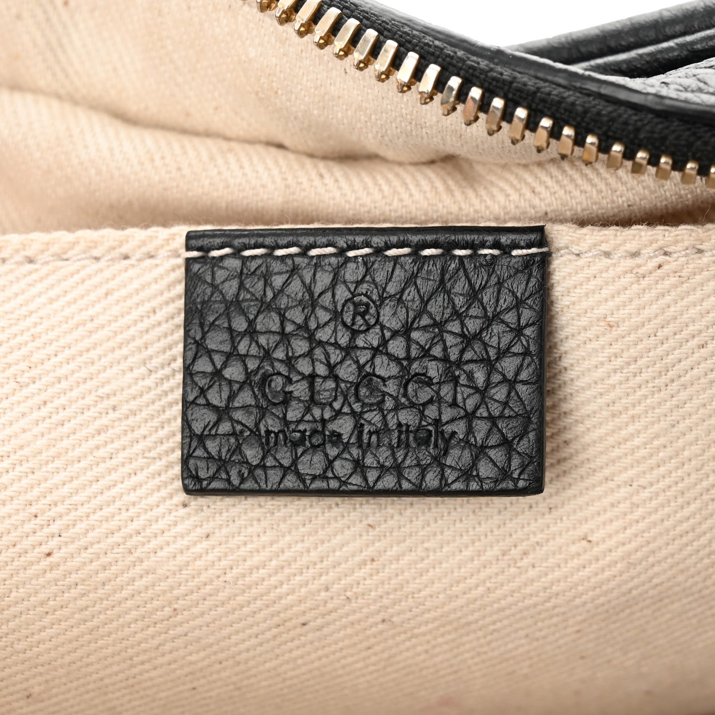 Pebbled Calfskin Small Soho Disco Bag Black