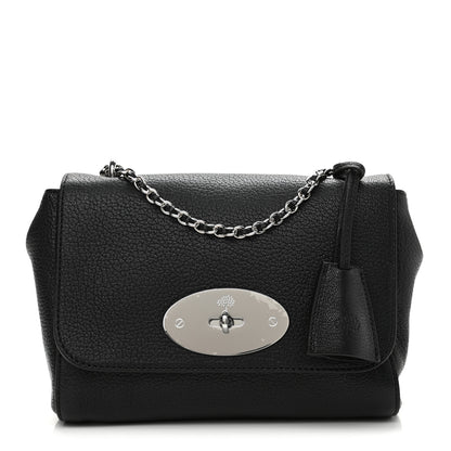 Mulberry Glossy Goatskin Small Lily Flap Black 1 of 11