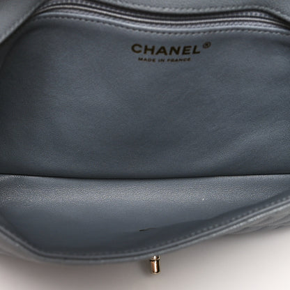 Chanel Caviar Quilted Flap Clutch Grey 5 of 11