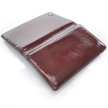 Chanel Patent Yen Wallet Purple 5 of 7