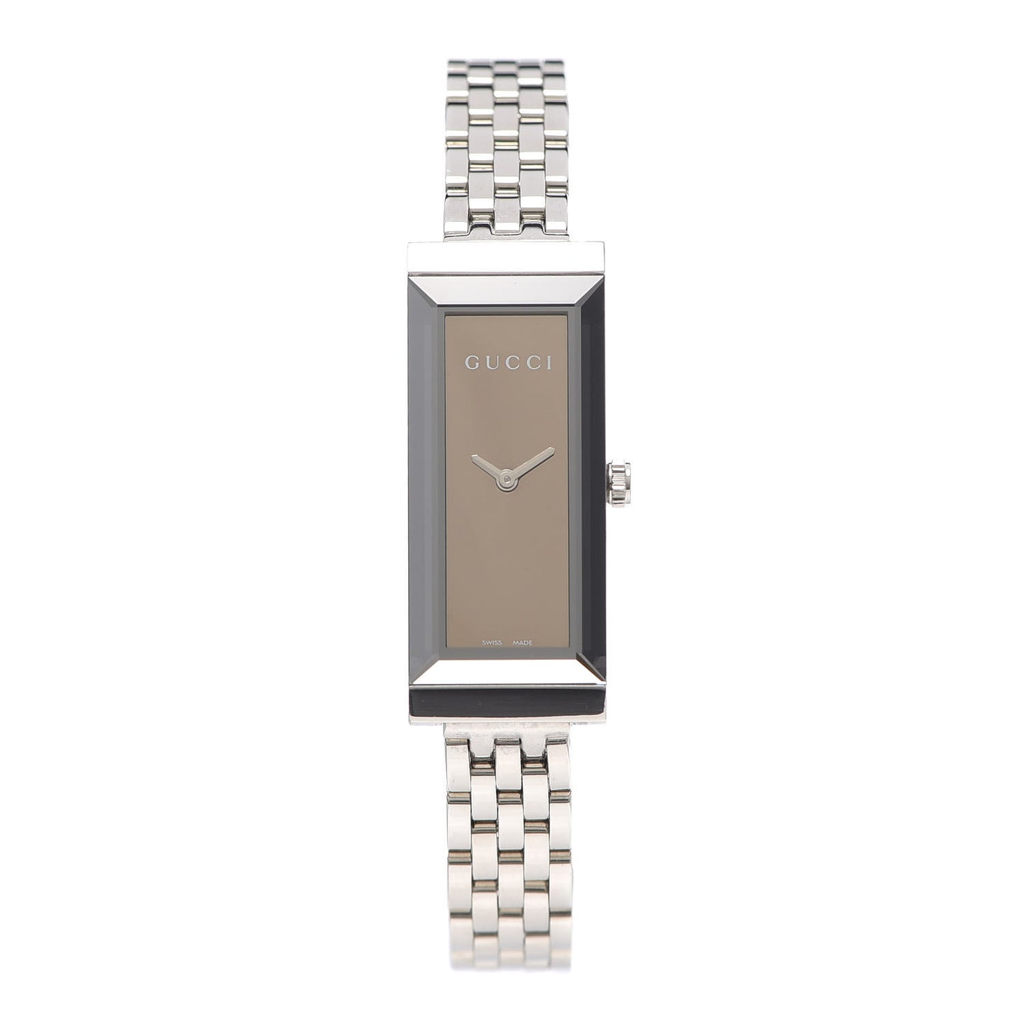 Stainless Steel 14mm G-Frame Quartz Watch Brown