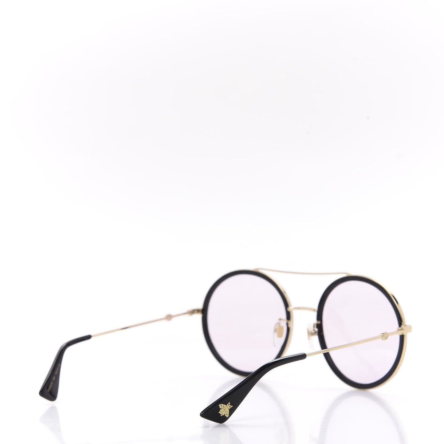 Round Sunglasses GG 0061S Gold Pink