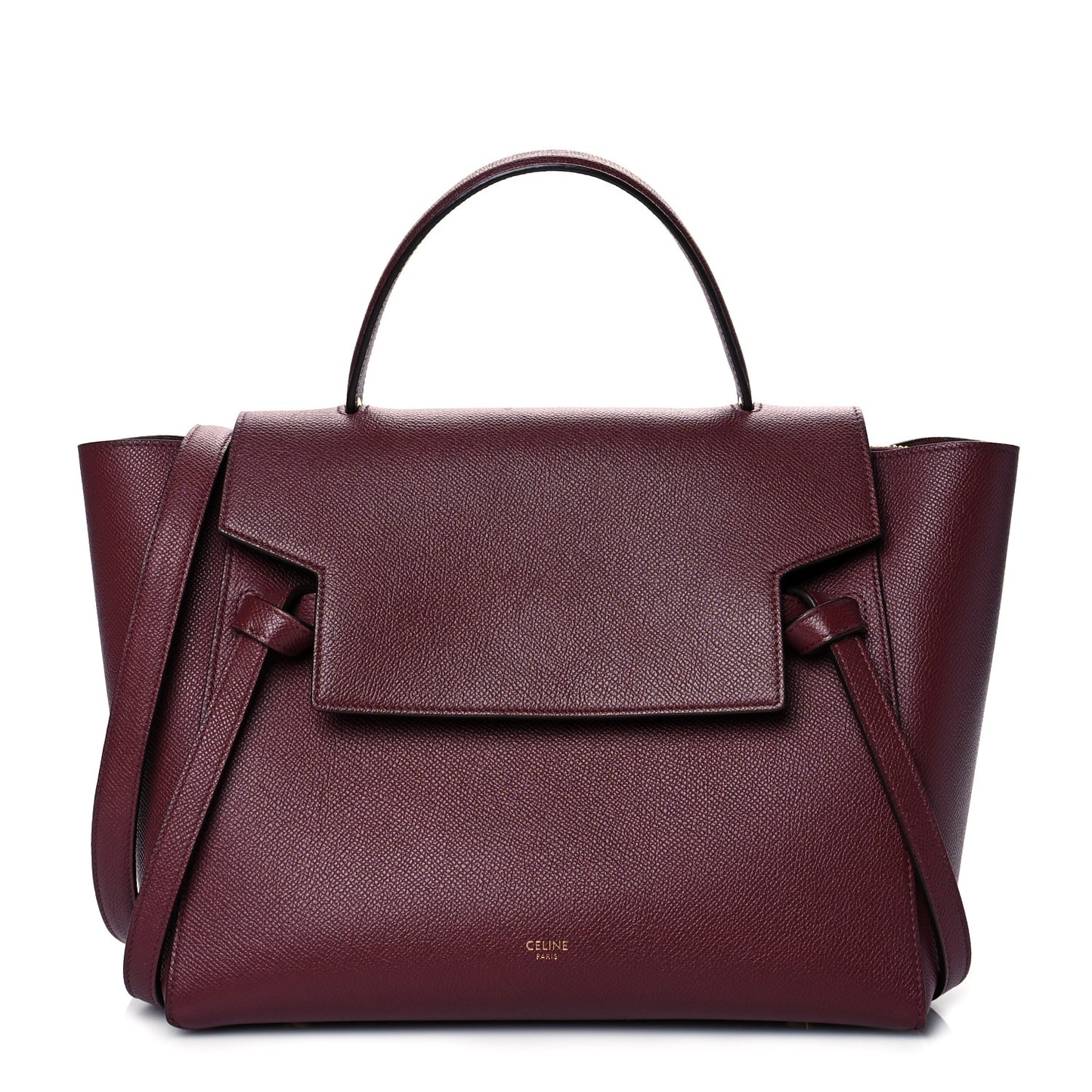 Grained Calfskin Mini Belt Bag Plum