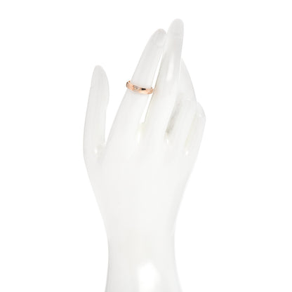 Hermes 18K Rose Gold Diamond Ever Herakles Wedding Band Ring 51 5.75 2 of 5