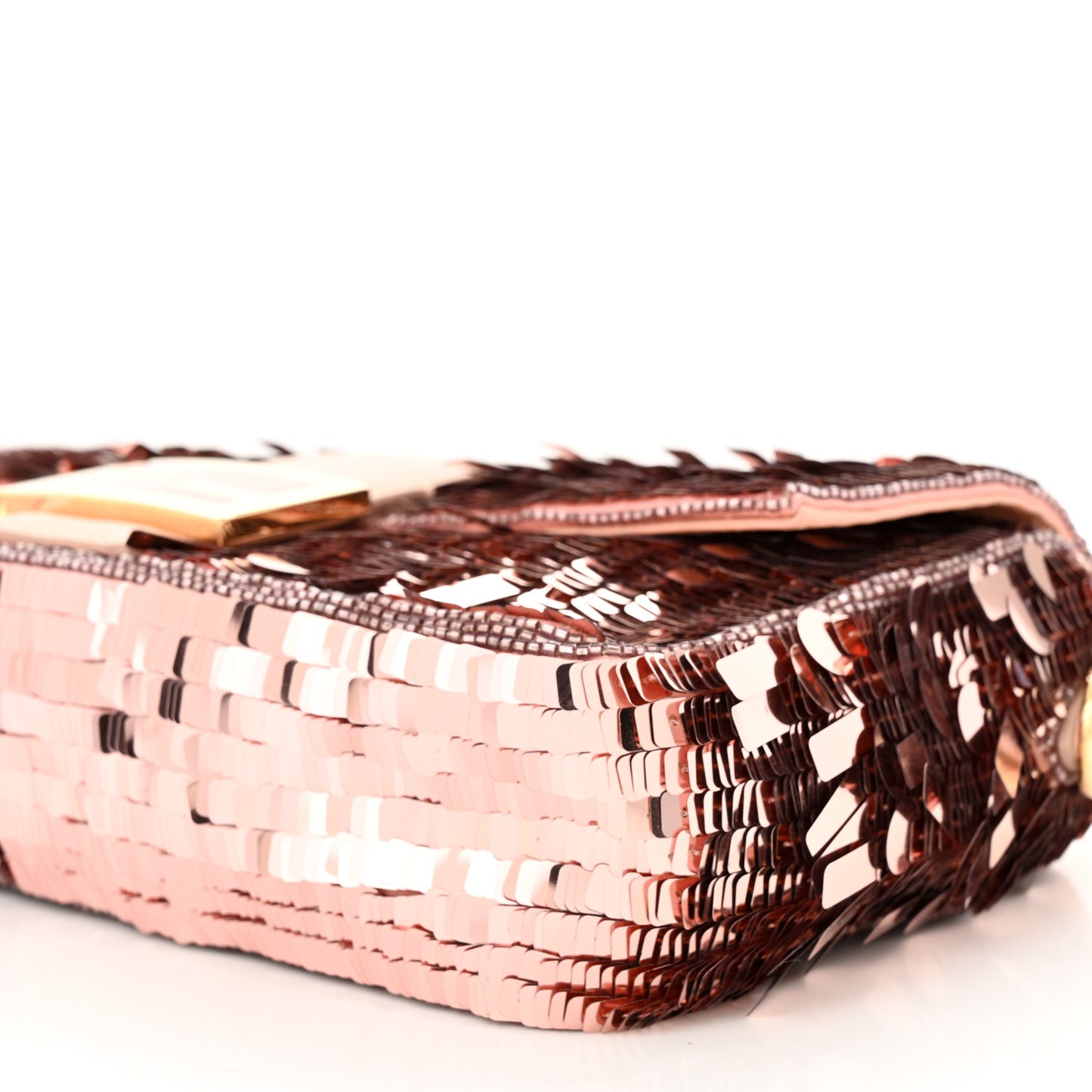 Sequin Paillettes Vitello Grace Sex and the City Baguette Baby Pink