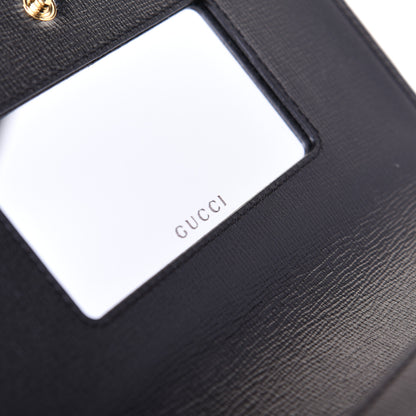 Gucci Azalea Calfskin Marina Chain Wallet Black 10 of 17