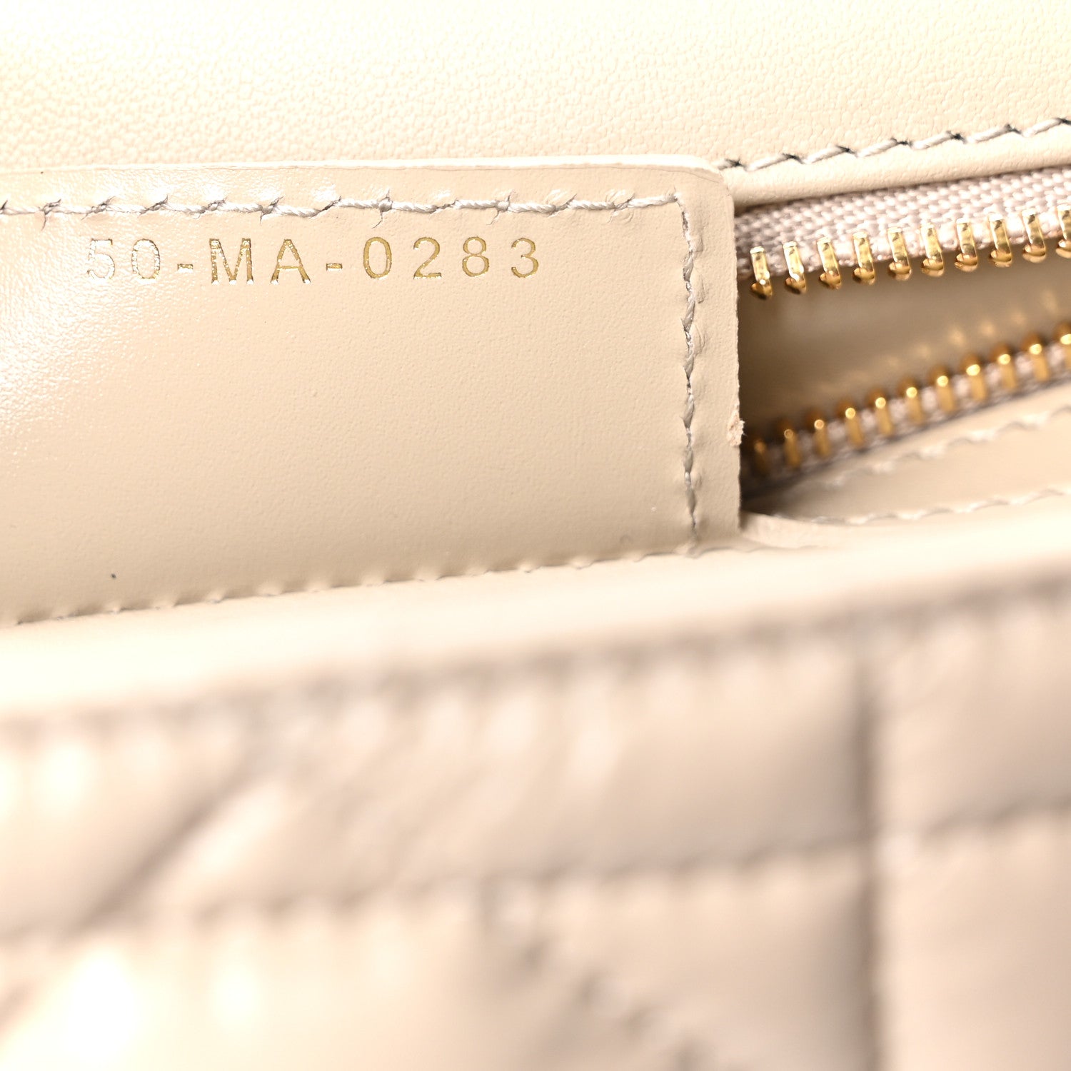 Christian Dior Calfskin Macrocannage Medium Caro Bag Sand 7 of 11