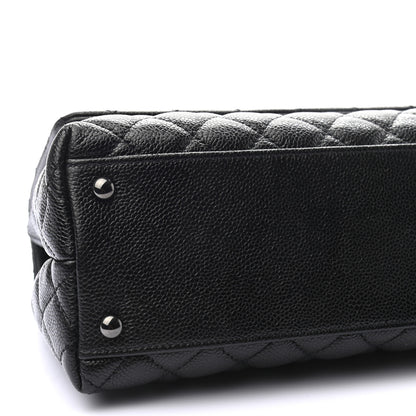 Chanel Caviar Quilted Small Coco Handle Flap So Black 8 of 9