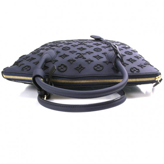 Louis Vuitton Monogram Addiction Vertical Lockit MM Blue 5 of 8