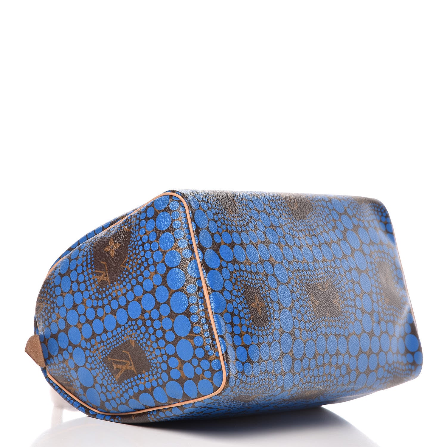 Louis Vuitton Monogram Kusama Town Speedy 30 Blue 4 of 13