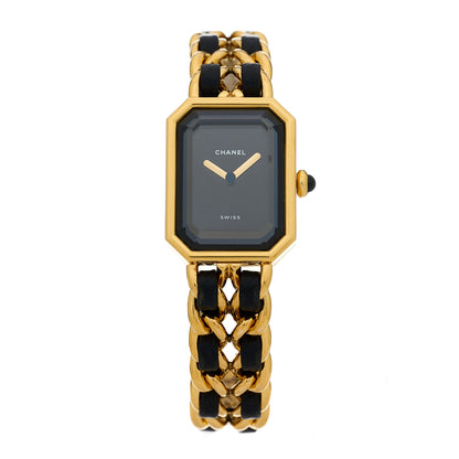 Chanel Stainless Steel Lambskin 20mm Chain Premiere Quartz Watch Gold M 1 of 4