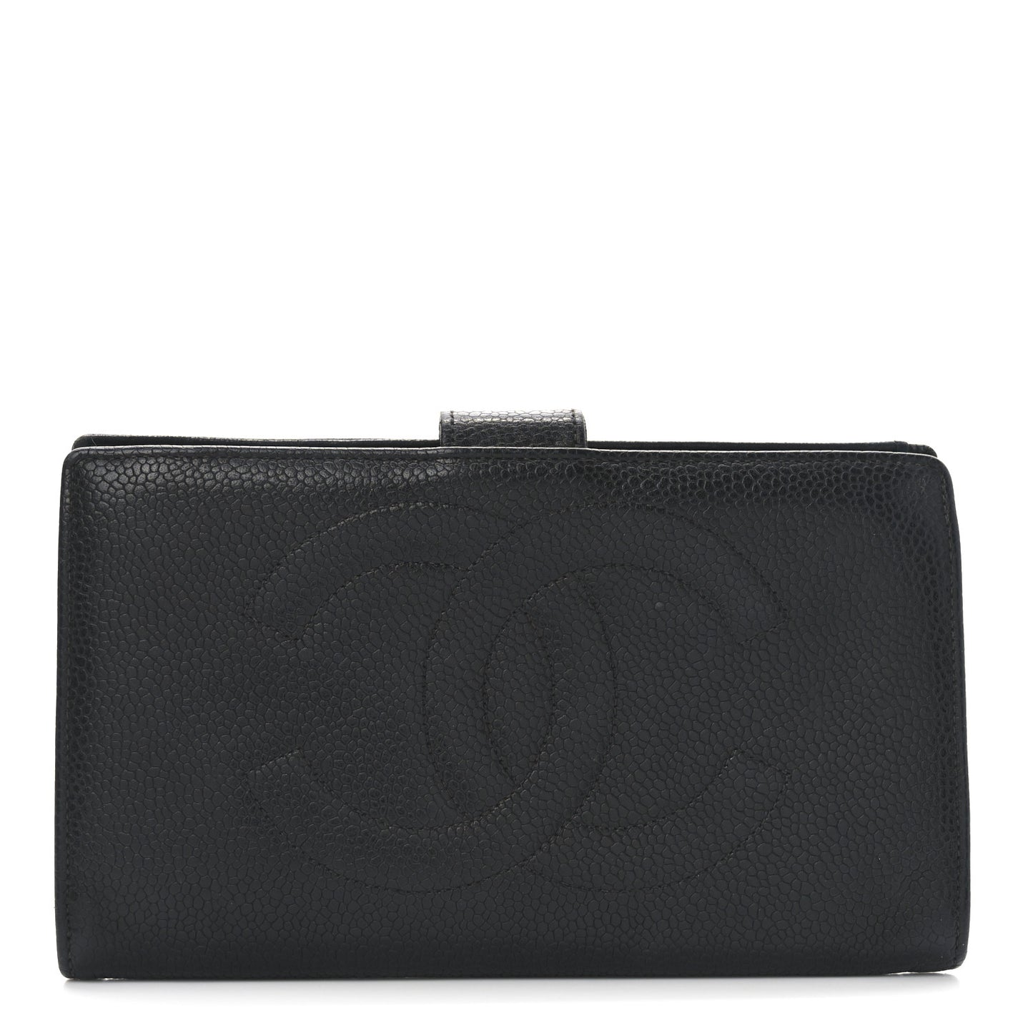 Caviar Timeless CC French Wallet Black