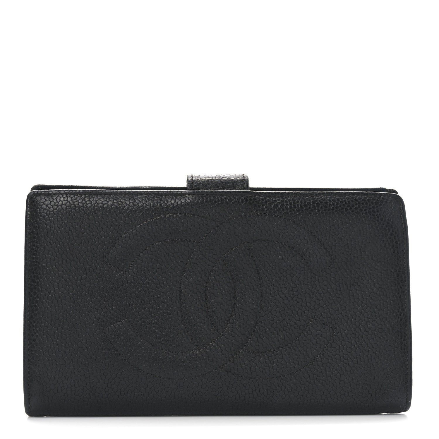 Chanel Caviar Timeless CC French Wallet Black 1 of 8