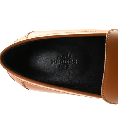 Hermes Calfskin Womens Destin Loafer 39 Naturel 5 of 9
