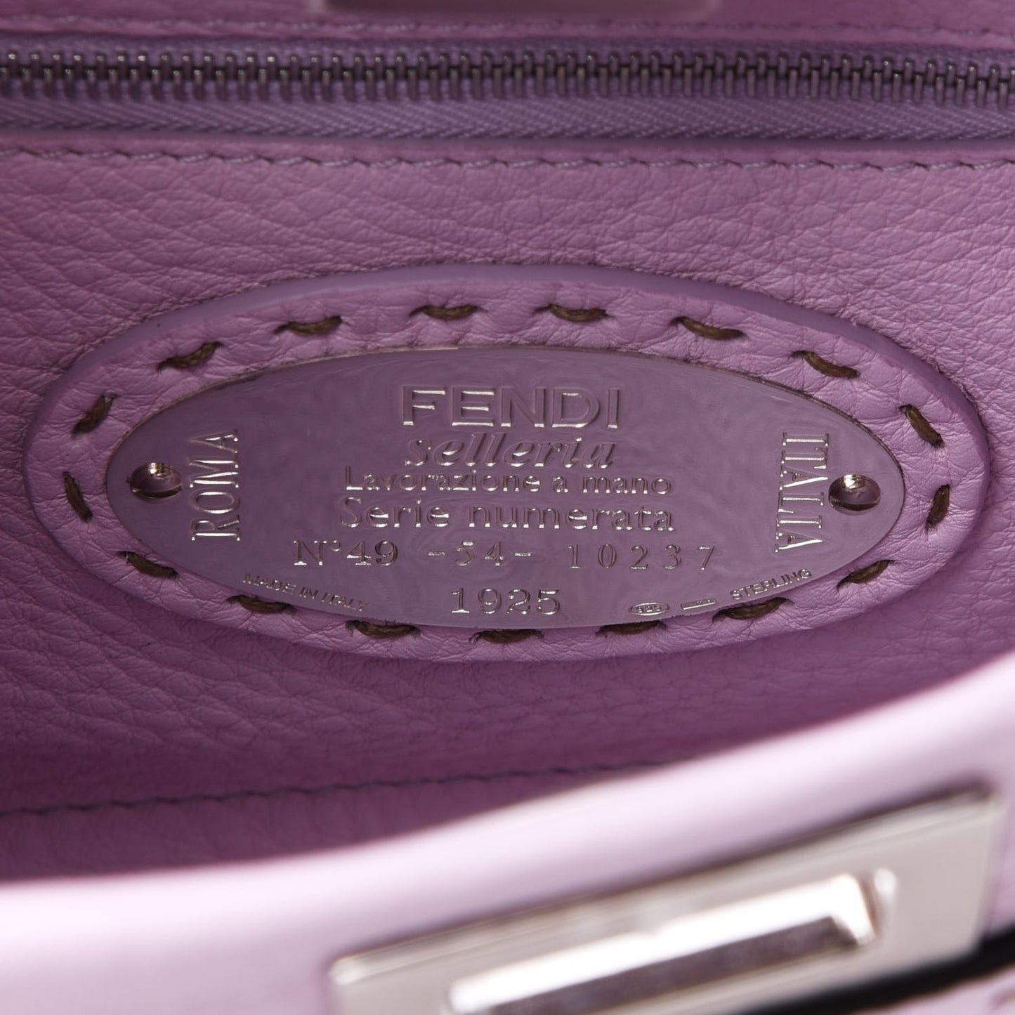 Cuoio Romano Selleria Mini Peekaboo Iconic Satchel Anemone