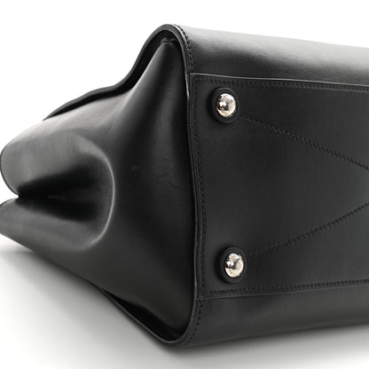 Miu Miu Soft Calfskin Top Handle Satchel Black 9 of 14
