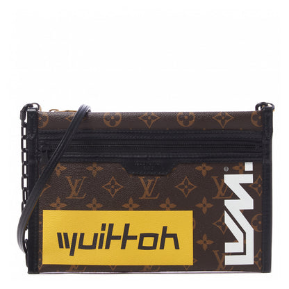 Louis Vuitton Monogram Double Flat Messenger Marron 1 of 11