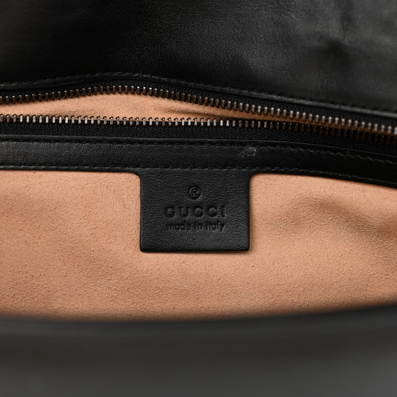 Gucci Calfskin Matelasse Large GG Marmont Shoulder Bag Black 6 of 11