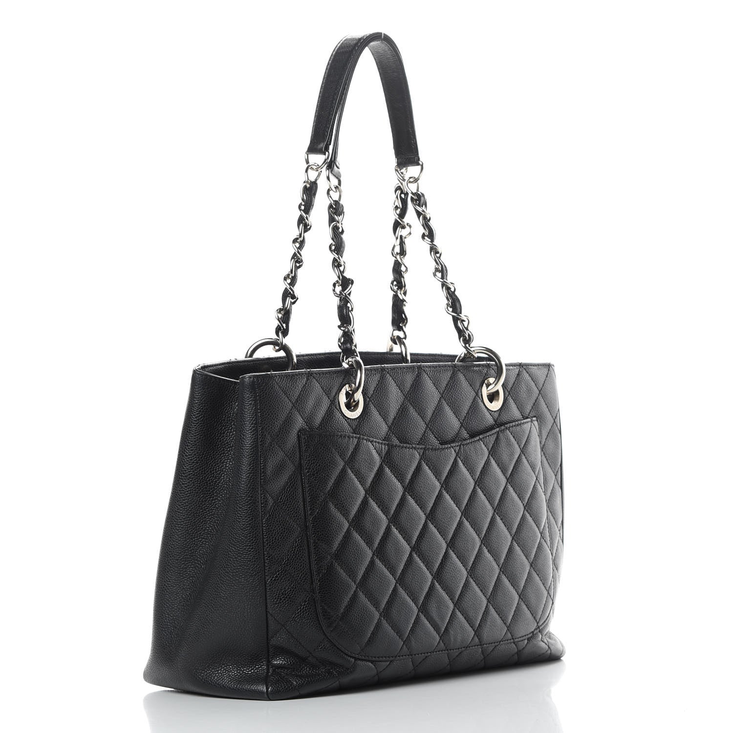 Chanel Caviar Quilted Grand Shopping Tote GST Black 3 of 14