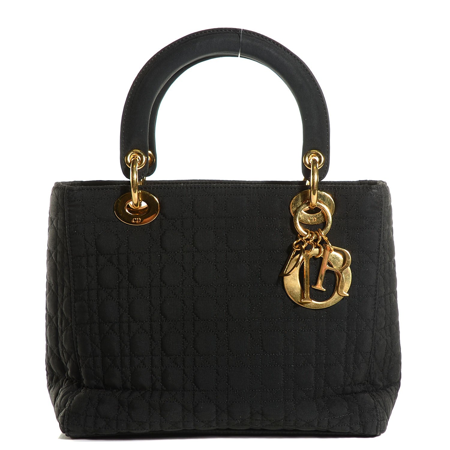 Christian Dior Nylon Cannage Medium Lady Dior Black 1 of 8