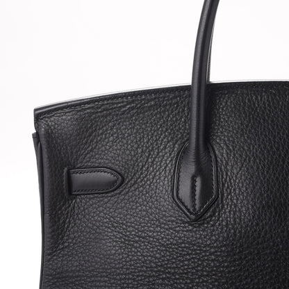 Hermes Taurillon Clemence Birkin 35 Black 11 of 44