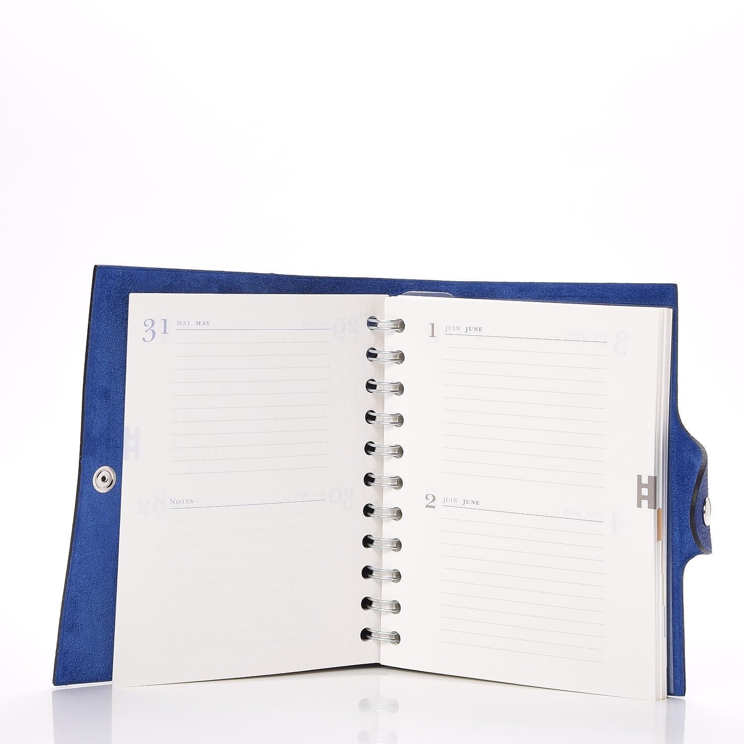 Hermes Togo Ulysse PM Notebook Cover Bleu Electrique 5 of 9