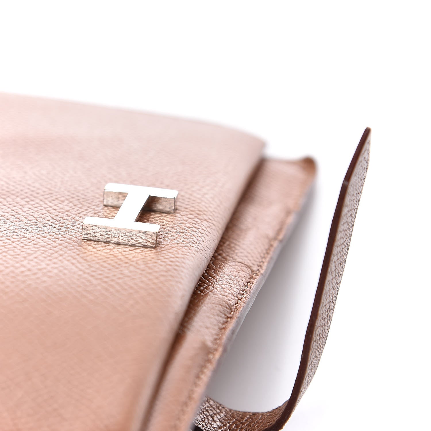 Hermes Epsom Bearn Gusset Wallet Gold 9 of 10