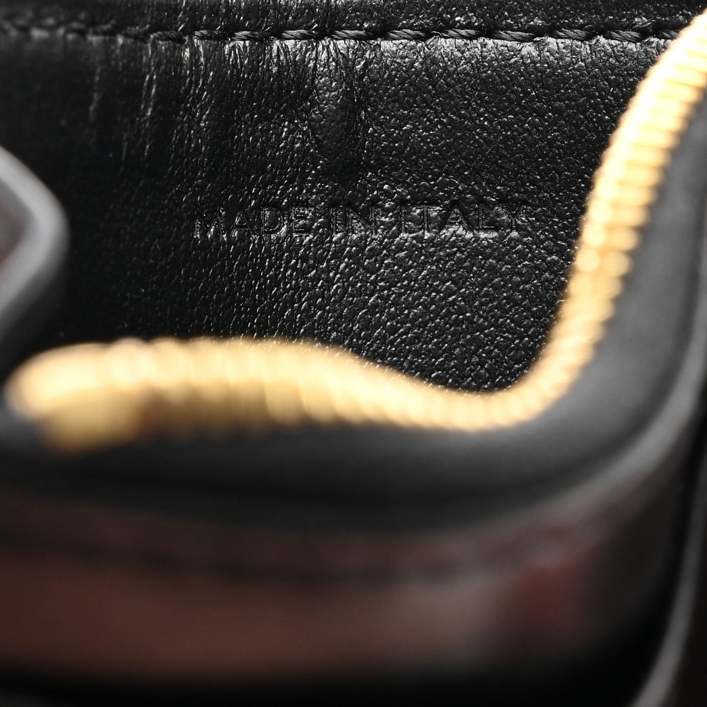 Calfskin Compact Triomphe Wallet With Coin Purse Black