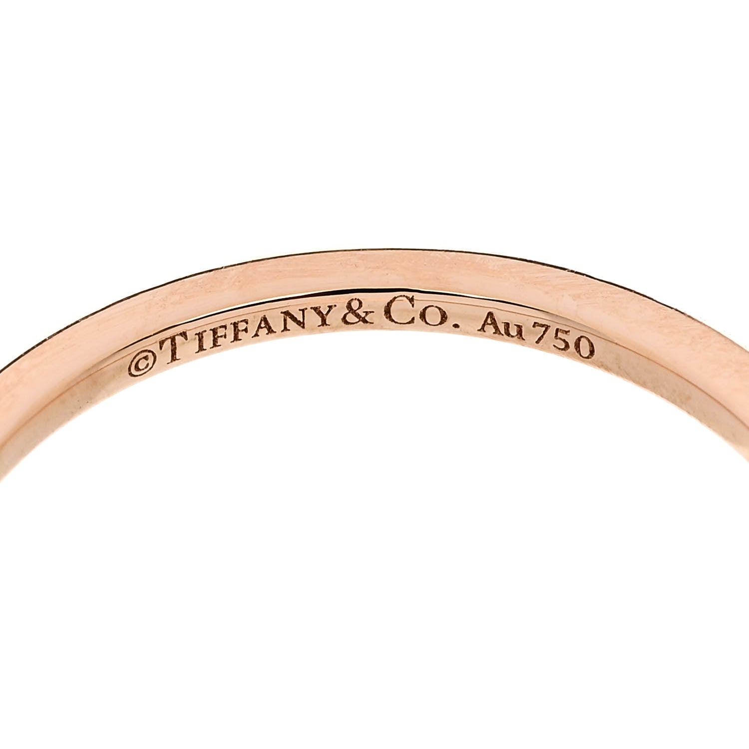 Tiffany 18K Rose Gold 1.5mm True Band Ring 59 8.75 4 of 5