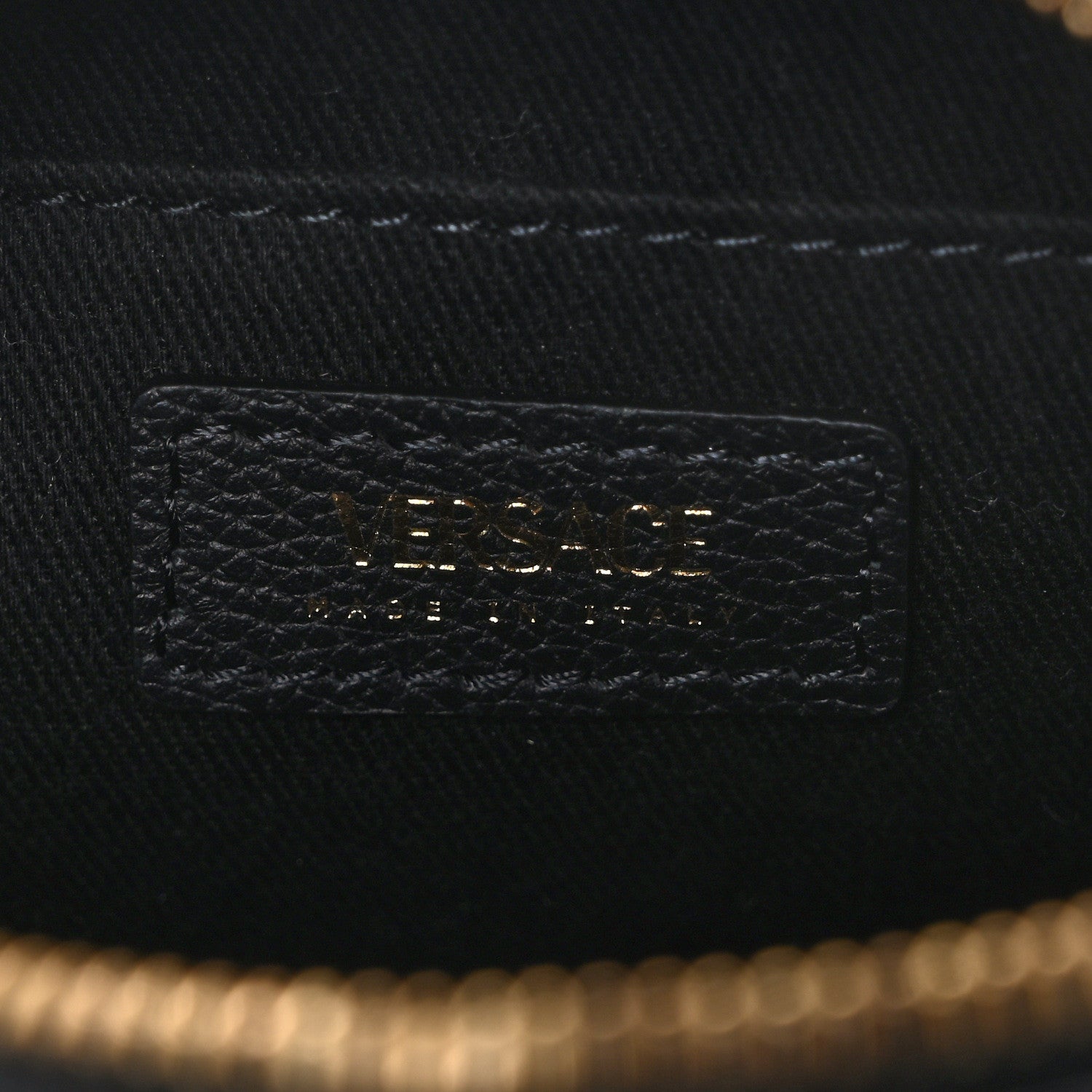 Versace Calfskin La Medusa Round Camera Bag Black 6 of 11