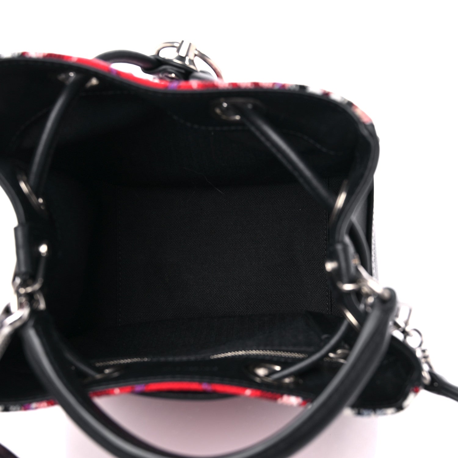 Mulberry Tartan Studded Bucket Bag Scarlet 5 of 8
