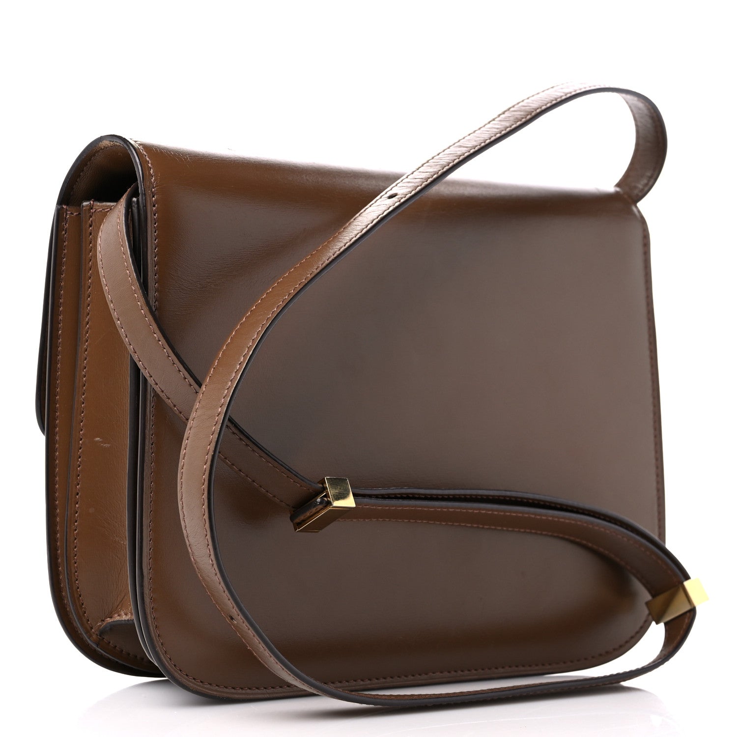 Celine Box Calfskin Medium Classic Box Flap Bag Camel 3 of 18