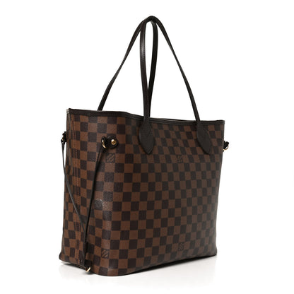 Louis Vuitton Damier Ebene Neo Neverfull MM Rose Ballerine 3 of 13