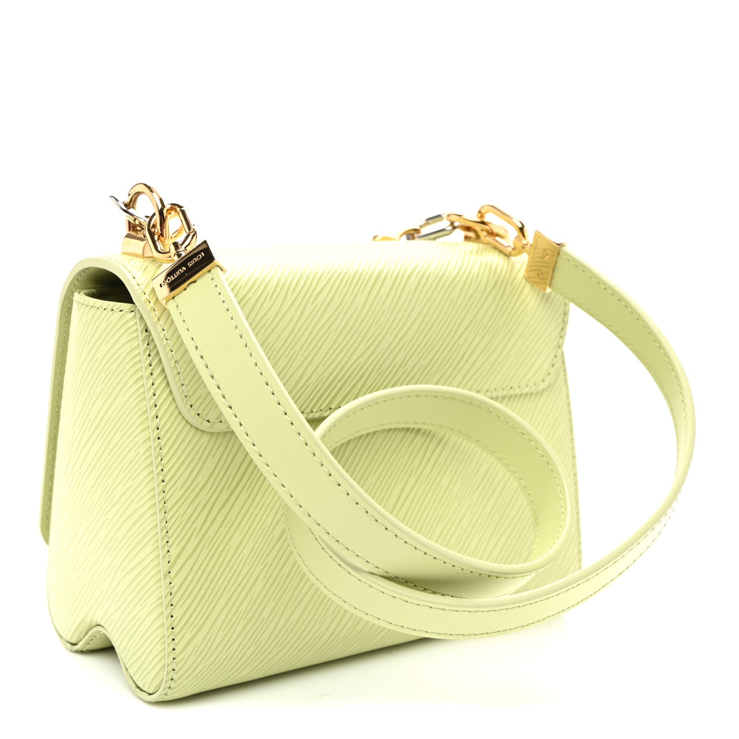 Louis Vuitton Epi Twist Flowers Chain Shoulder Bag Mini Light Green 4 of 10