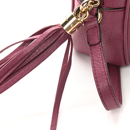 Gucci Pebbled Calfskin Small Soho Disco Bag Peonia Flower 14 of 16