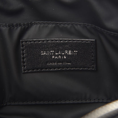 Saint Laurent Lambskin Y Quilted Monogram Loulou Cosmetic Case Black 6 of 7