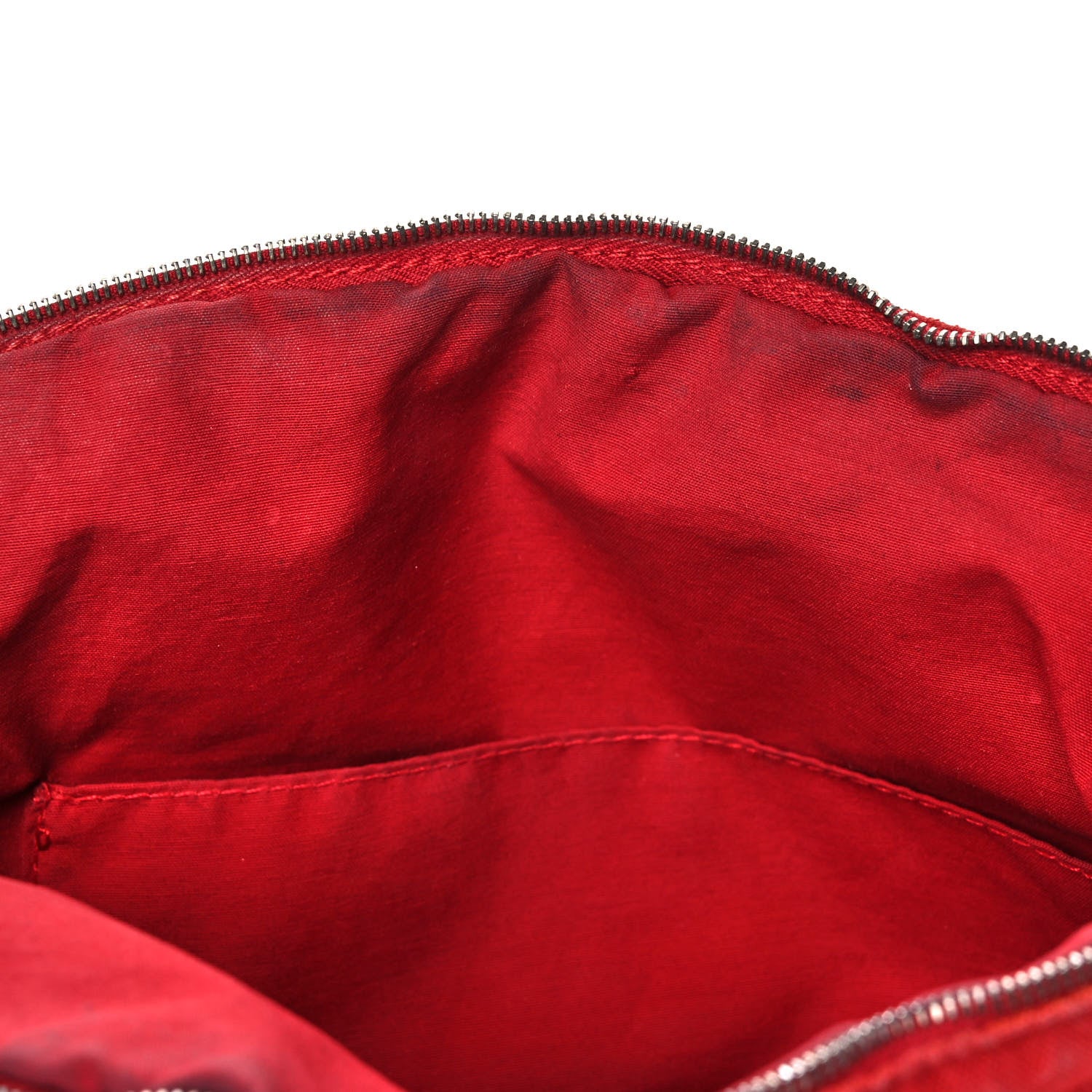 Hermes Cotton Bolide Travel Cosmetic Pouch Rouge 11 of 12