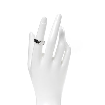 Cartier 18K White Gold 5.5mm LOVE Ring 54 6.75 2 of 4