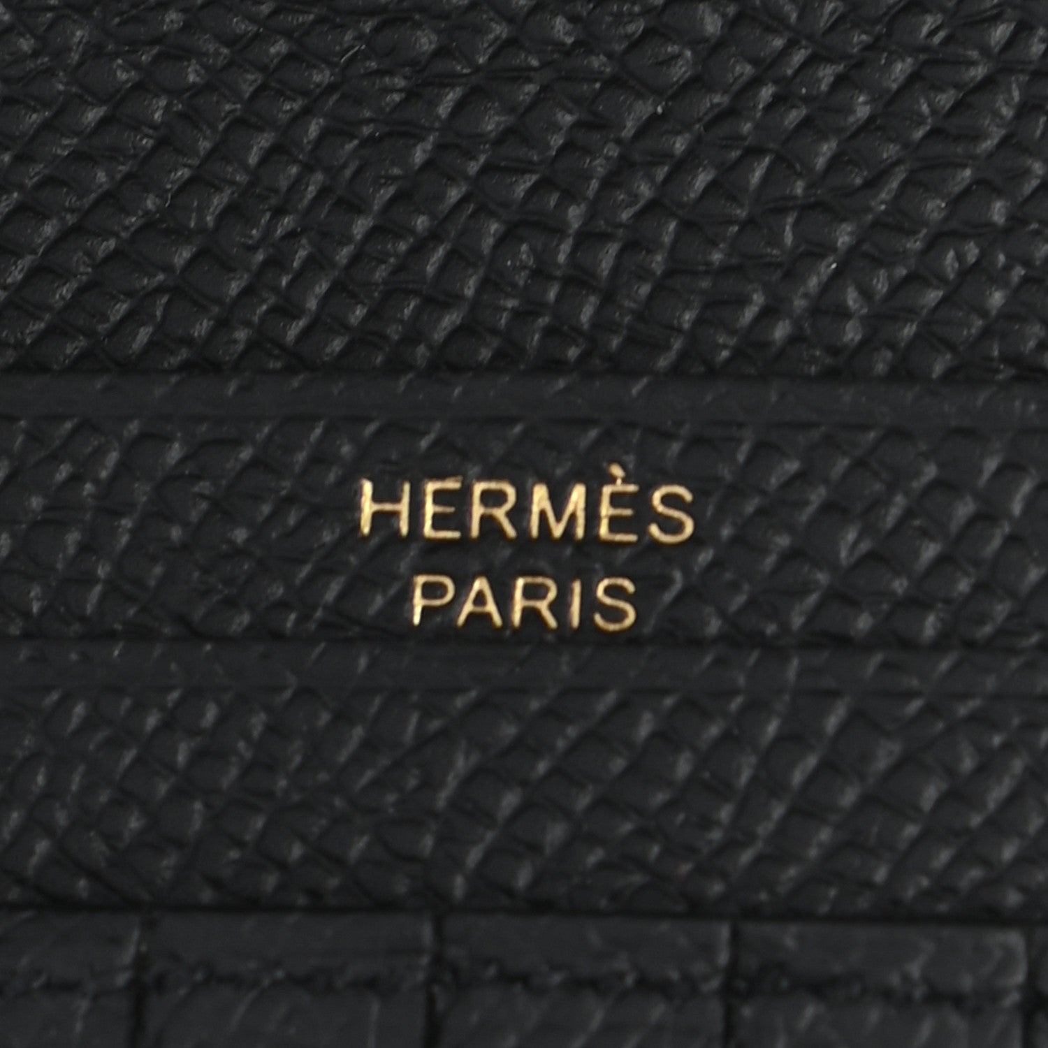Hermes Epsom Bearn Compact Wallet Black 6 of 6
