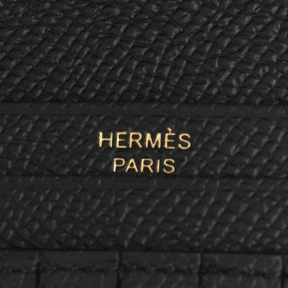 Hermes Epsom Bearn Compact Wallet Black 6 of 6