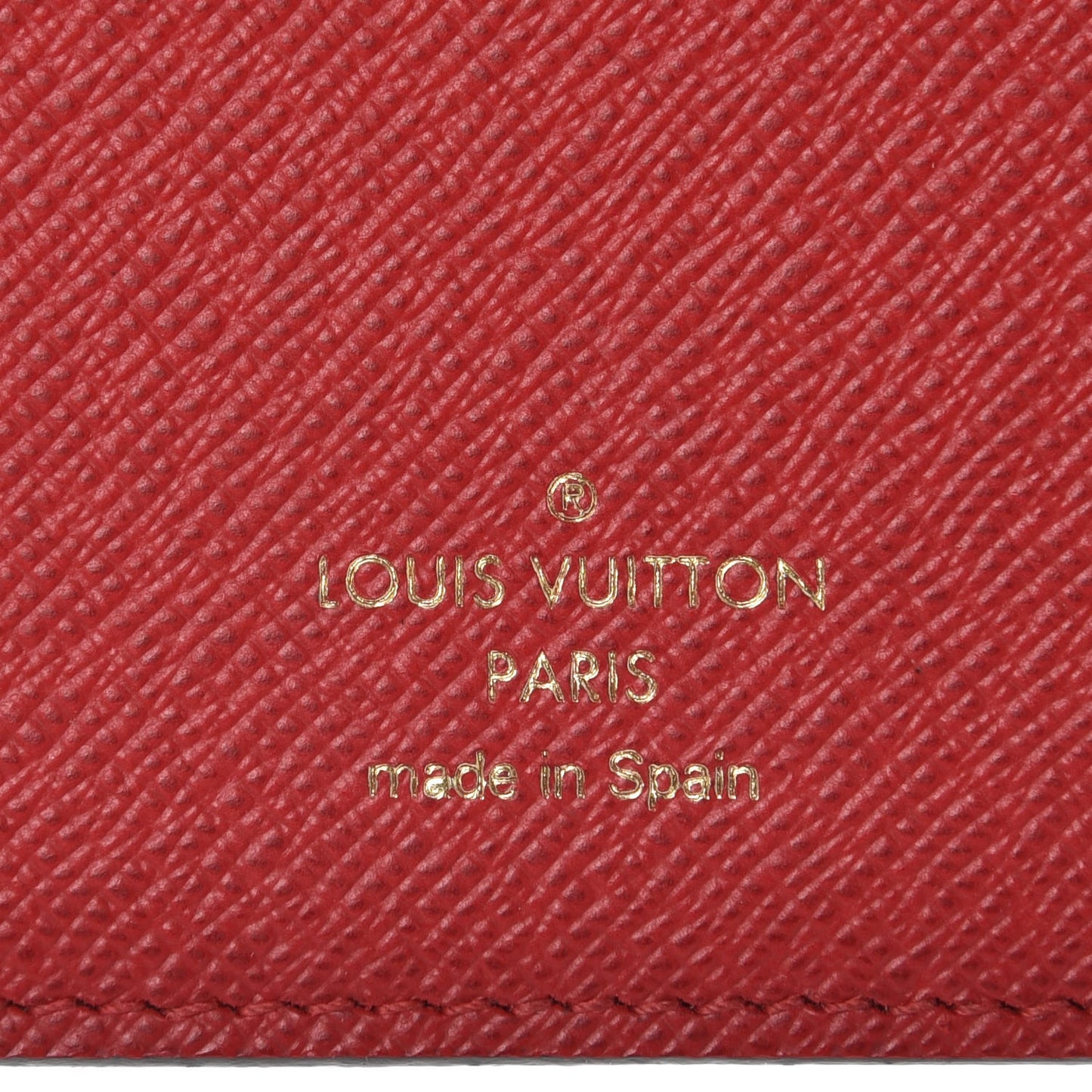 Damier Ebene Insolite Wallet Red