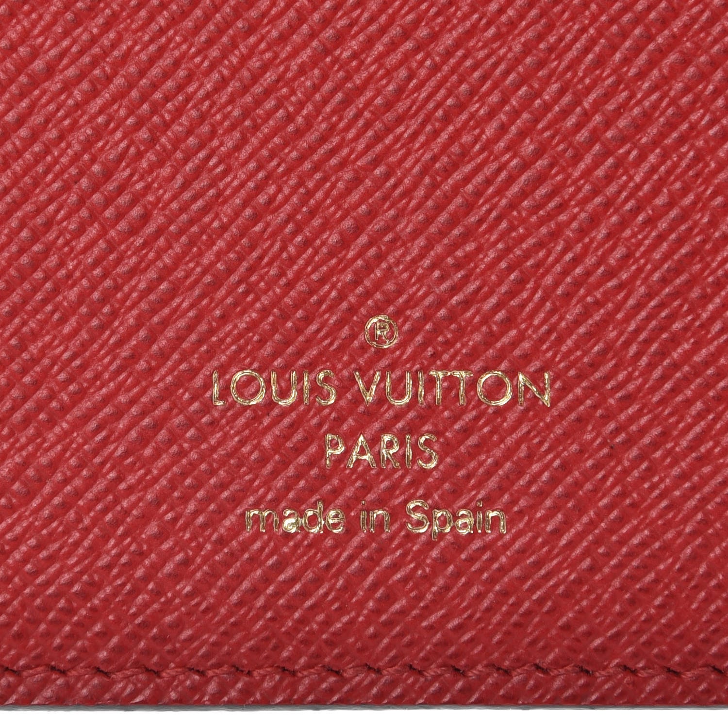 Louis Vuitton Damier Ebene Insolite Wallet Red 6 of 10