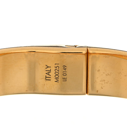 Louis Vuitton Brass Monogram Nanogram Cuff S Gold 5 of 6