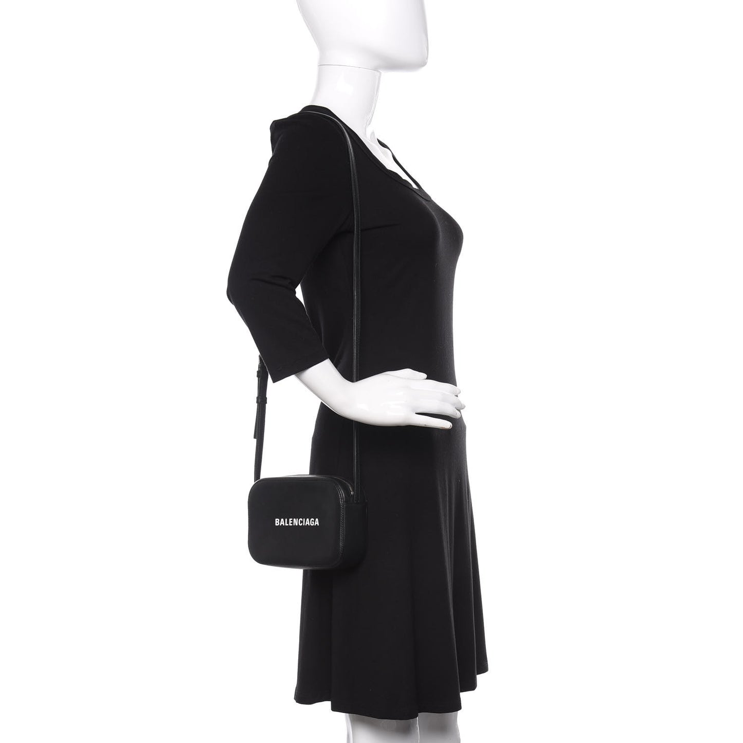Calfskin Logo XS Everyday Camera Bag Black