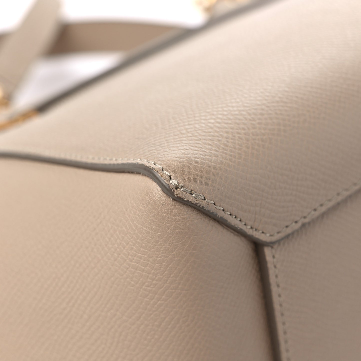 Grained Calfskin Mini Belt Bag Light Taupe