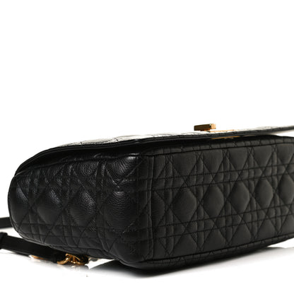 Christian Dior Grained Calfskin Cannage Large Caro Bag Black 9 of 15
