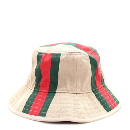 Gucci Monogram Canvas Web Bucket Hat XL Beige 4 of 10