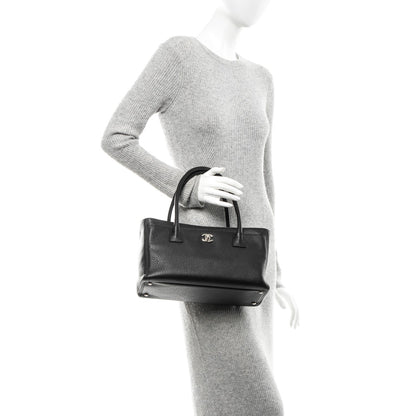 Chanel Deerskin Small Cerf Shopper Tote Black 2 of 7