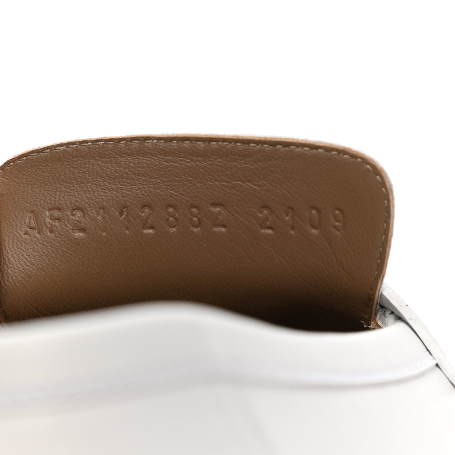 Hermes Calfskin Womens Paris Loafers 37 White 8 of 8